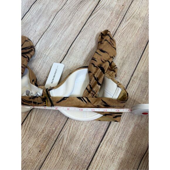 NWT WeWoreWhat Claudia Underwire Bikini Top Tiger Print Animal Size M - Picture 13 of 13